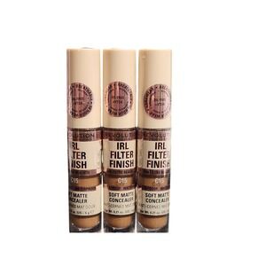 Lot of 3 Makeup Revolution IRL Filter Finish Soft Matte Concealer C15 16H Wear